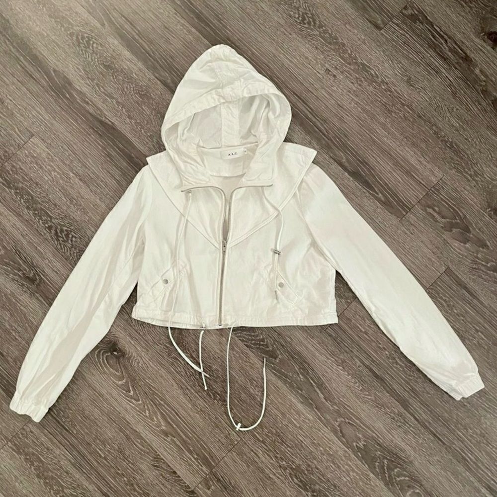 A.L.C. Broderick Cropped Hooded Jacket
